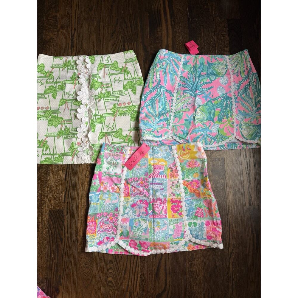 Lilly Pulitzer Huge Lot Of 13 Skirts Skorts Size 6 EUC NWT Grails Preppy - Picture 4 of 6